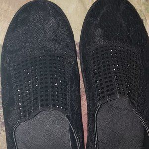 New Yellowbox Black Lace/beading comfort Shoes